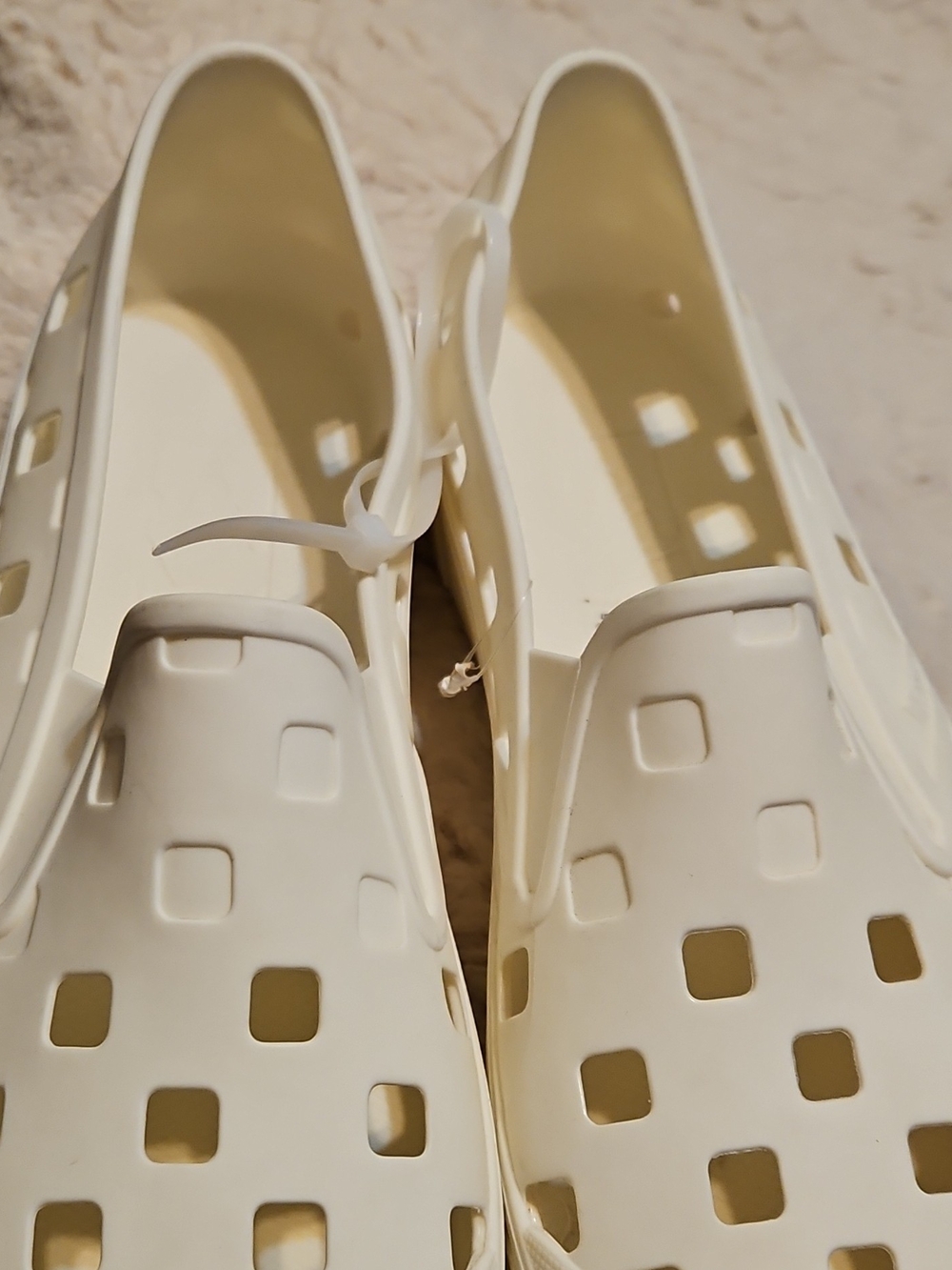 Vans Men's White Perforated Slip-On Platform Clog - Picture 8 of 11